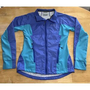 Women's Avalanche‎ Purple Teal Zip Jacket Coat Medium Weather Shield Waterproof